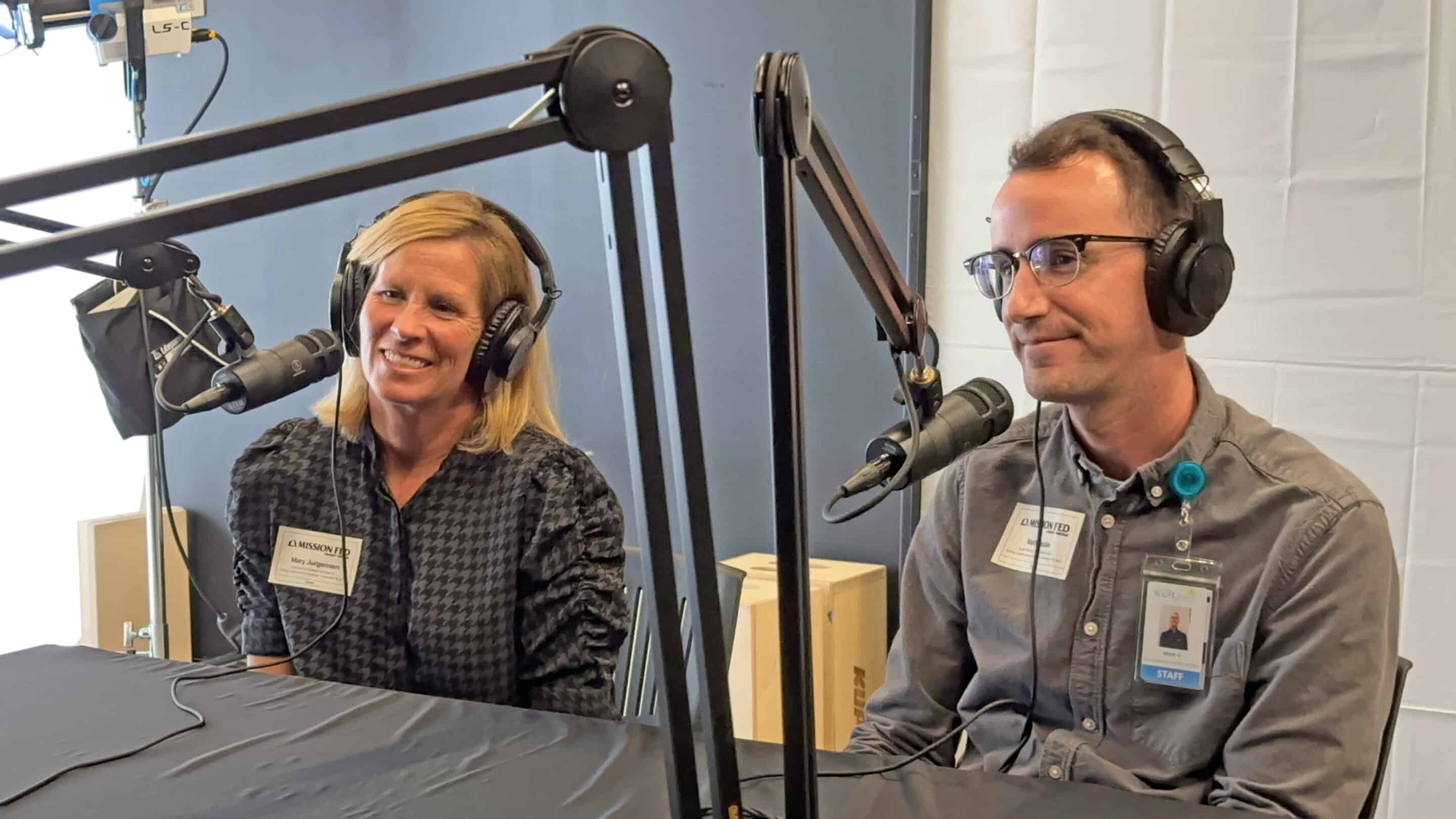 Gary and Mary West PACE team during Drew Schlosberg's podcast interview.